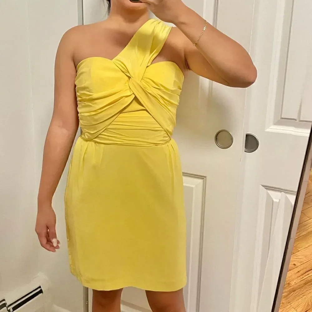 Mara Hoffman one shoulder mini dress